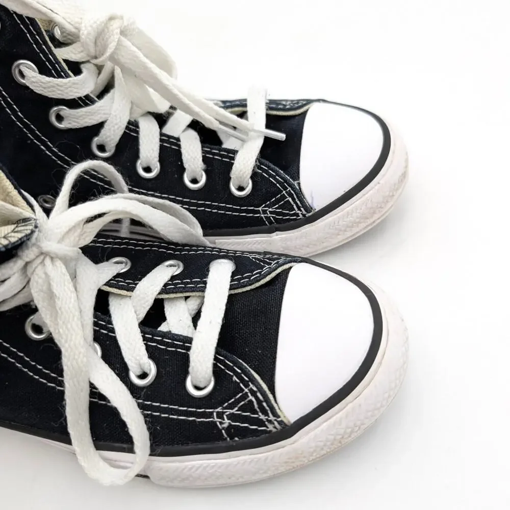 Converse Chuck Taylor All Star High-Top Sneaker Shoes Youth Black Sz US2 EU33.5